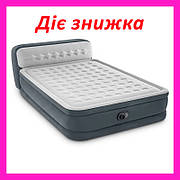 Intex 64448 надувне ліжко (152х236х86/46 см) з вбудованим електронасосом