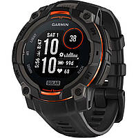 Смарт-годинник Garmin Instinct 3 45mm Solar Black with Black Silicone Band (010-02934-40)