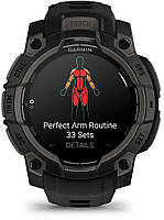 Смарт-годинник Garmin Instinct 3 45mm AMOLED Black with Black Silicone Band (010-02936-40)