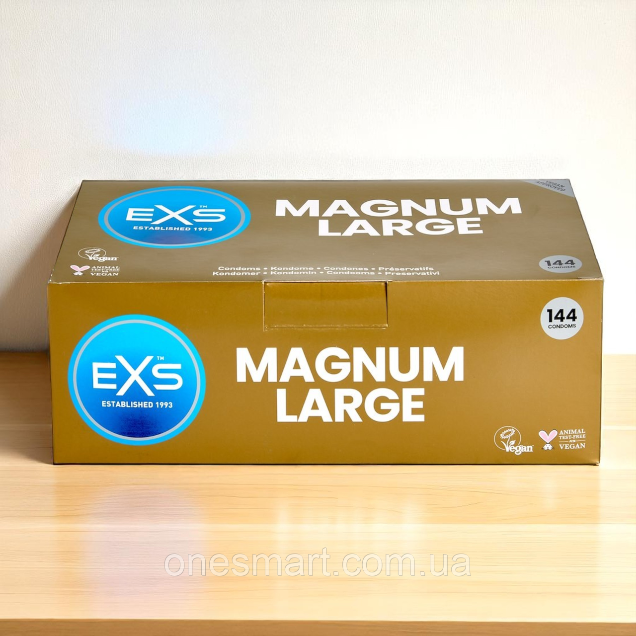 Презервативи EXS Magnum великі для безпечного сексу 144 штуки для чоловіків з великими розмірами, фото 1