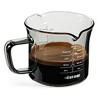 Мірник для еспресо 120 мл. MHW-3Bomber Glass Measuring Cup Double Spout Gray