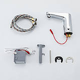 Сенсорний змішувач для умивальника FRAP F513, латунь, хром, фото 8