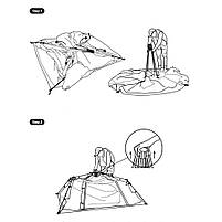 Тент для кемпінгу Naturehike CNK2450WS021, бежевий, фото 3