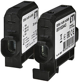 Ввідна силова клема EDBJ-1x35-1x35\B 125A 1000V AC/1500V DC IN:1*35, OUT:1*35 чорний 1102443