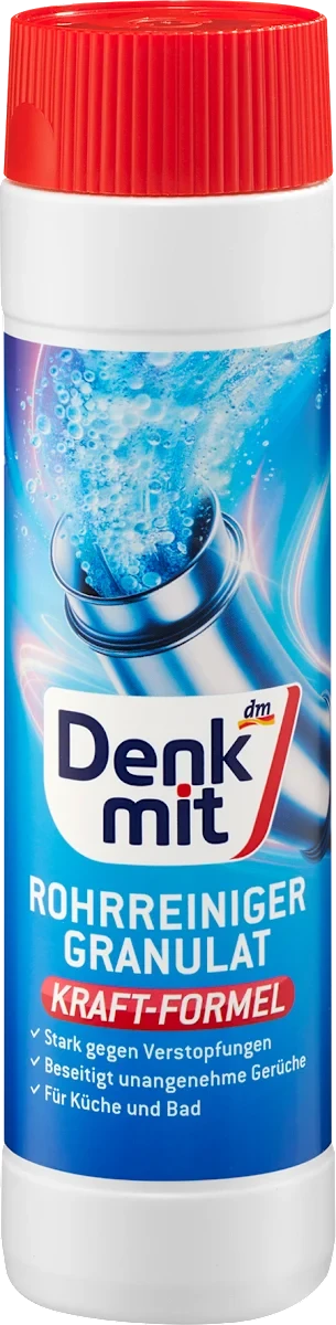 Засіб для прочищення труб Denkmit Rohrreiniger-Granulat, 600 кг