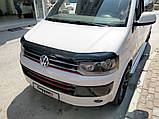 Дефлектор капоту (EuroCap) для Volkswagen T5 2010-2015 рр, фото 3