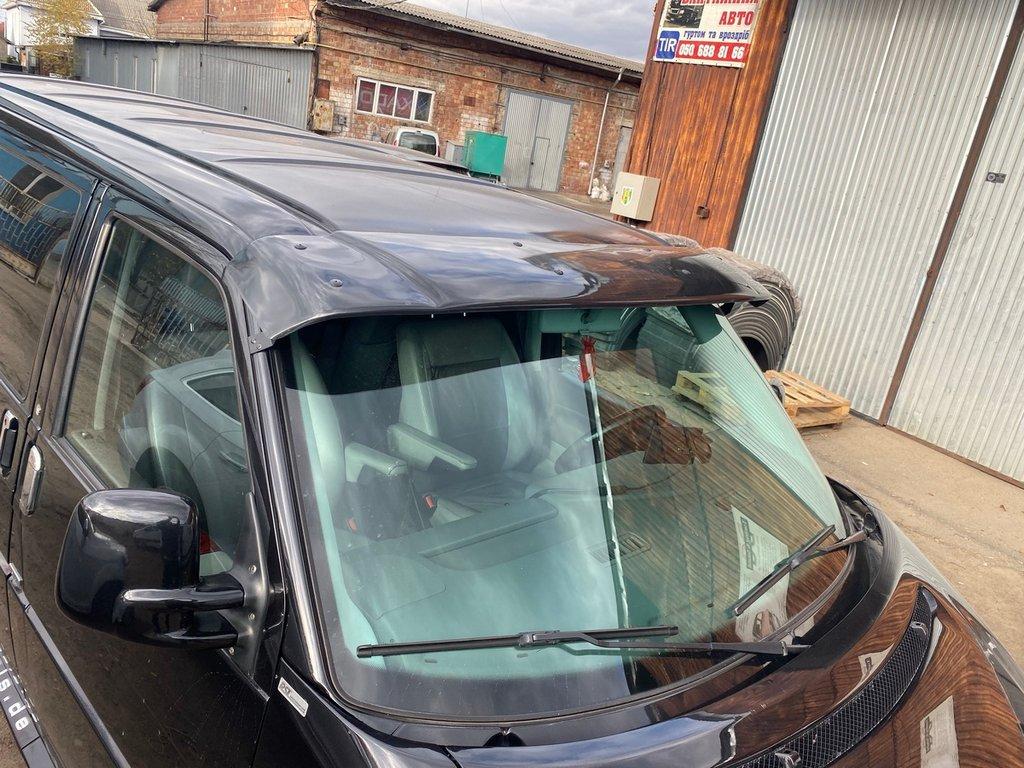 Козирьок на лобове скло (чорний глянець, 5мм) для Volkswagen T4 Caravelle/Multivan, фото 1