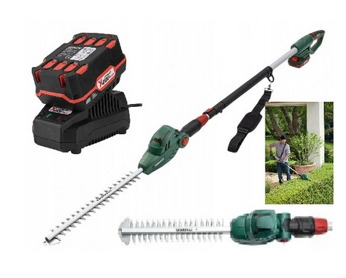 Акумуляторний видовжений кущоріз Parkside PTHSA 20-Li C4 + АКБ 4Ah, фото 1