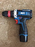 Шурупокрут акумуляторний ЗЕНІТ ПРОФІ ЗПША-12/20 DFR із запасним акумулятором ГАРАНТІЯ 3 РОКИ!, фото 2