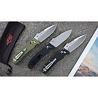 Ніж складаний Ganzo D704-GR, зелений (D2 сталь), фото 8