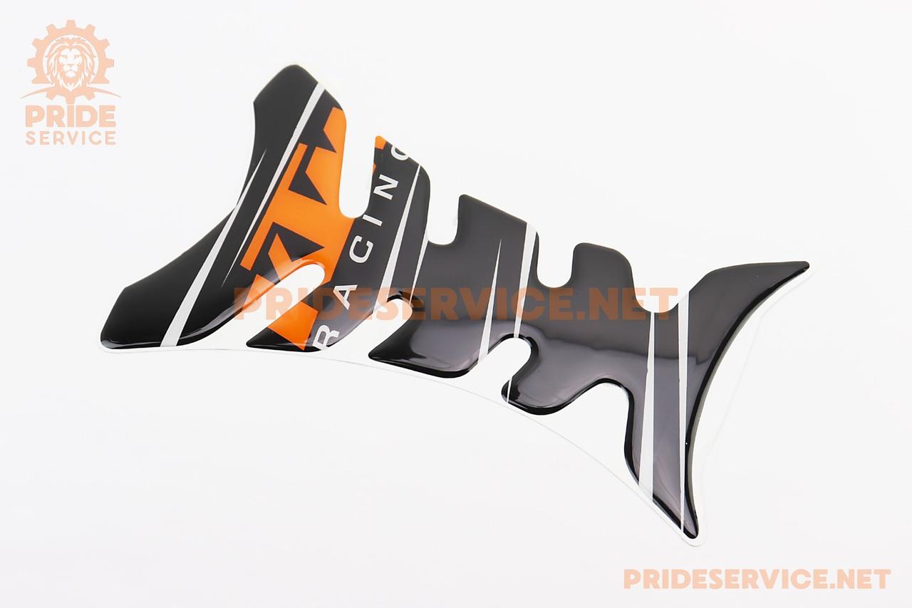 Наклейка захисна на бак паливний "KTM", чорний, поліграфія, SV-502423