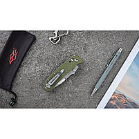 Ніж складаний Ganzo D704-GR, зелений (D2 сталь), фото 7