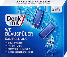 Таблетки для підвісного блока в унітаз Denkmit WC Blauspüler