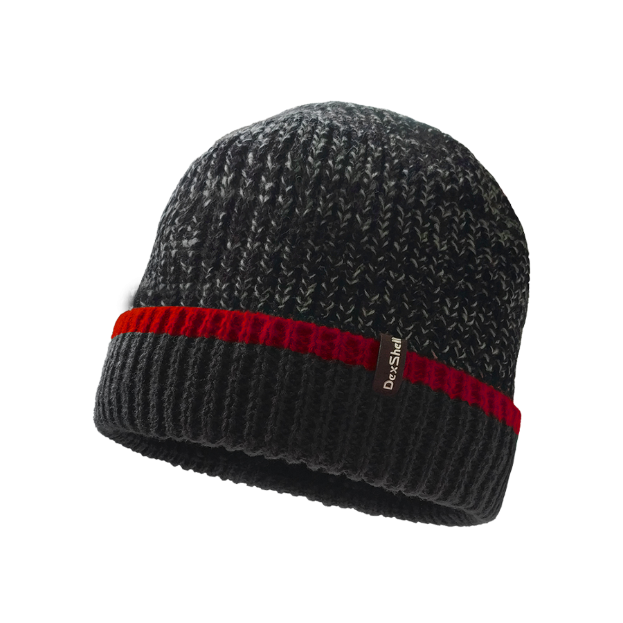 Шапка водонепроникна Dexshell, р-р L/XL (58-60 см), з червоною смужкою, фото 1