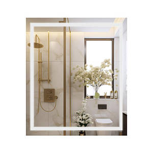 Дзеркало Qtap Mideya 700х800 з LED-підсвіткою Touch, з антизапотіванням, димером, регіт. яскравості QT2078DCF7080W
