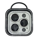 Скло захисне Metal Classic на камеру для iPhone 15 Pro Max / 15 Pro- срібло, фото 2