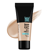 Матувальний тональный Maybelline New York Fit Me! Matte + Poreless Foundation 101 - True Ivory, 30 мл