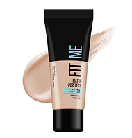 Матувальний тональный крем Maybelline New York Fit Me! Matte + Poreless Foundation 104 Soft Ivory, 30 мл
