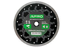 Диск алмазний Apro 230мм x 22-24% кераміка екстра (830057)