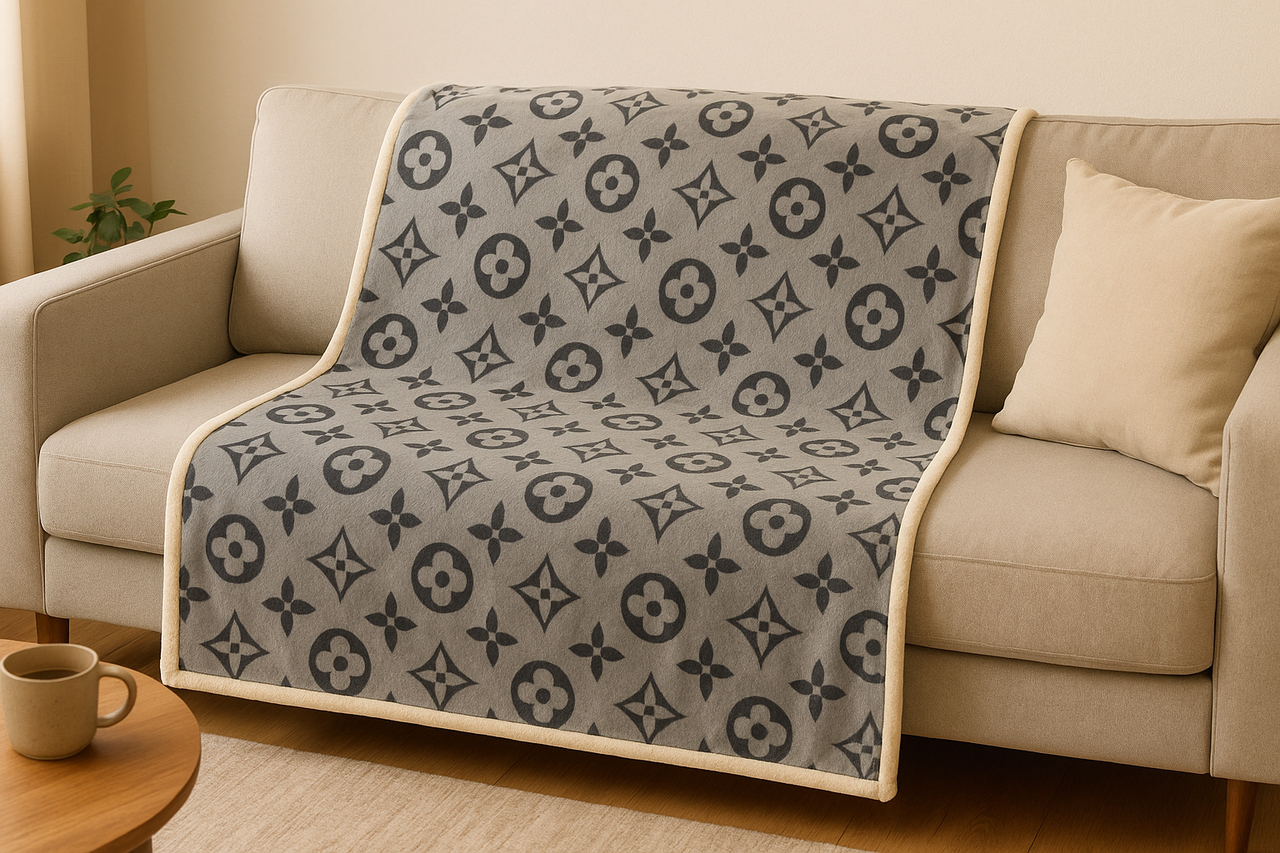 Плед (Фліс) Louis Vuitton | Плед покривало "Louis Vuitton" | 160х210 см, фото 1