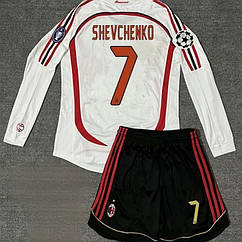 Форма біла з довгим рукавом Мілан Шевченко 7 сезон 2006-2007 Фінал Milan Shevchenko retro