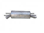 Глушник Опель Омега Б (Opel Omega B) 2.0 DTi/2.5 TD SDN kat 94- (17.239) Polmostrow алюминизированный