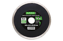 Диск алмазний Apro 125мм x 16-18% плитка (830066)