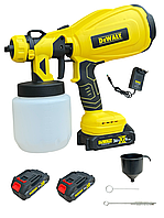 Потужний акумуляторний фарбопульт DXR 651 1000 мл з регулюванням ширини Апарат для фарбування Пульверизатора для фарбування стін