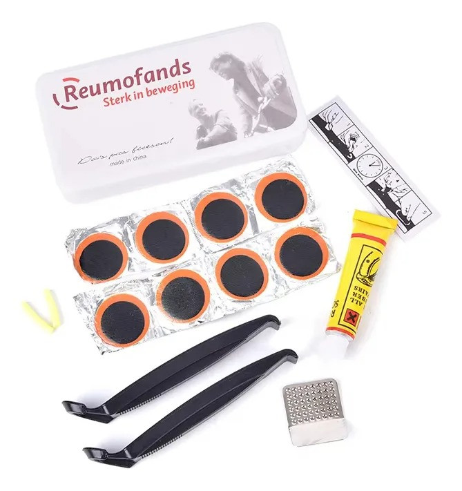 Ремкомплект для камер Reumofands, латки 8 шт, лопатки 2 шт, клей