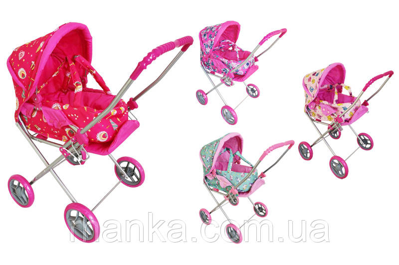 Візок MELOBO 9391 (HT) для ляльки єдиноріжки/рибки/зірочки 3 кол. 60*35,5*67,5 см, фото 1