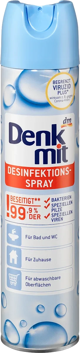 Гігієнічний дезінфікувальний спрей Denkmit Desinfektionspray, 400 мл.