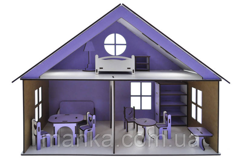 Ляльковий будиночок «LOL HOUSE» Лаванда 31*22*44 см, фото 1