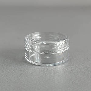 Баночка для зберігання Ø37 мм, h -19 мм, об'єм - 10 мл - прозора