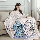 Плюшевий плед ковдра покривало Стич та Ангел Lilo & Stitch 150х200 см, фото 4