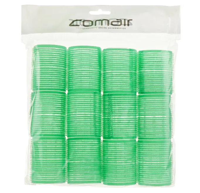Бігуді-липучки (уп. 12 шт.), 48 мм, зелені, фото 1