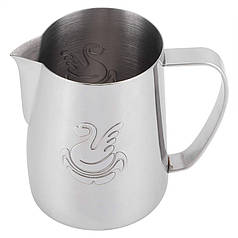 Пітчер для молока JibbiJug 600 мл Silver молочник для спінювання молока нержавіюча сталь