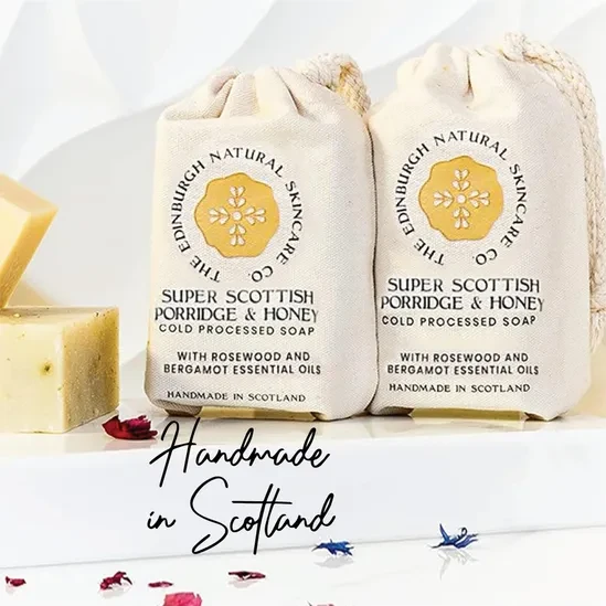 Преміальне мило "Super Scottish Porridge And Honey" від Edinburgh Natural Skincare (85 г)