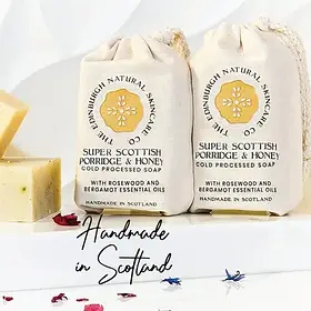Преміальне мило "Super Scottish Porridge And Honey" від Edinburgh Natural Skincare (90г)