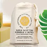 Преміальне мило "Super Scottish Porridge And Honey" від Edinburgh Natural Skincare (85 г), фото 4