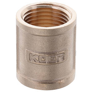 З'єднувальна муфта Чехія KP.C06.WN - 1/2'' (Без нікелю), фото 3