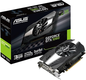 Відеокарта GeForce GTX 1060 3GB Asus Phoenix (PH-GTX1060-3G) Б/В