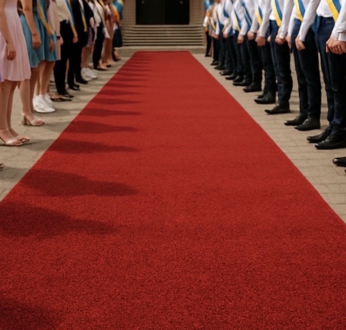 Ковролін Real Chevy 3353 Червоний Червона доріжка для урочистих подій Зносостійкий ковролін на гумовій основі, фото 1