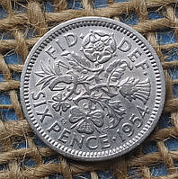 6 пенсiв 1954 року. Велика Британiя