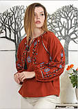 Сорочка жіноча прикрашена вишивкою 44,46,48, фото 5