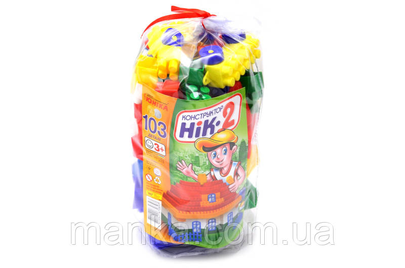 Конструктор "Нік-2" 103 деталі в кульку 0897 Юніка