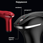 Перкусійний масажер + 4 насадки, з USB, HB-011 / Ручний масажер для тіла / Вібромасажер, фото 6