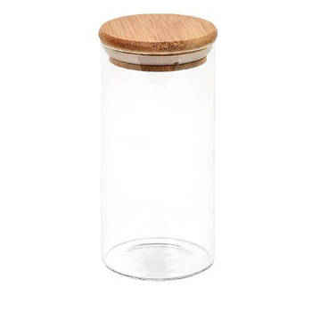 Банка з бамбуковою кришкою 500мл 6.5*16см R92817/R10902-16 G-Rich
