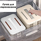 Контейнер ярусний для заморожування пельменів і вареників (4 яруси)/ Лоток для заморожування 4в1 з кришкою, фото 9