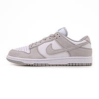 Жіночі дуже стильні демісезонні кросівки Nike SB Dunk Low Grey White, топова модель у сірому кольорі