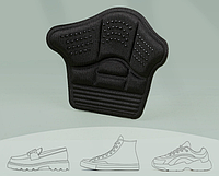 П'яткотримачі вкладиші антиковзні для взуття наклейка для зменшення розміру натирання 10 мм 2 шт Чорні